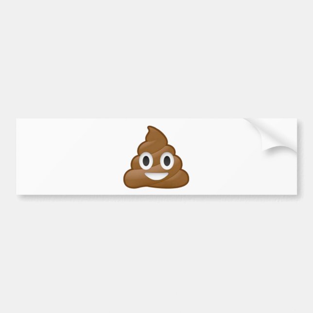 Autocollant De Voiture Emoji de dunette (Devant)