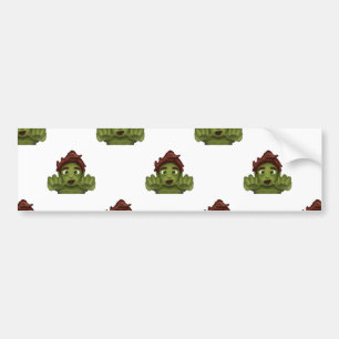 Autocollant De Voiture emoji zombie
