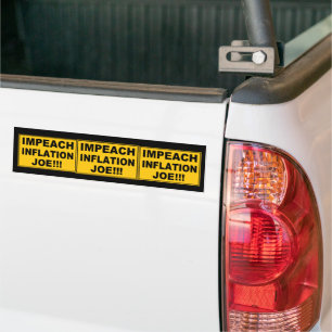 Autocollant De Voiture Empêcher Joe d'enrayer l'inflation