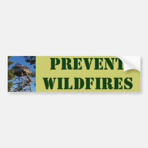 AUTOCOLLANT DE VOITURE EMPÊCHEZ LES FEUX DE FORÊT