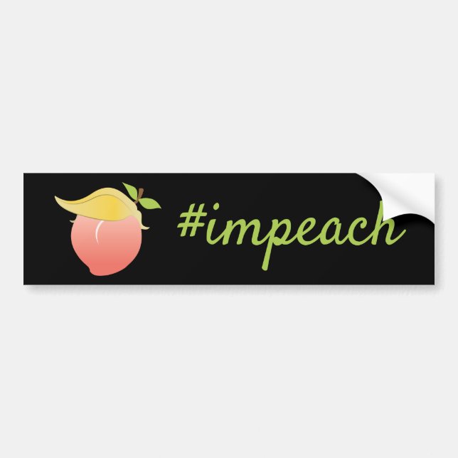 Autocollant De Voiture Empêchez Trump Peach (Devant)
