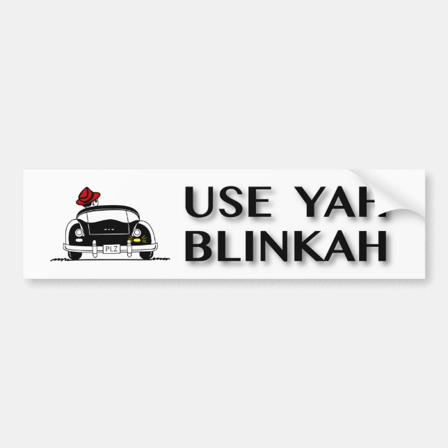 Autocollant De Voiture Employez Yah Blinkah (Devant)