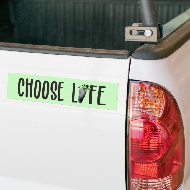 Autocollant De Voiture Empreinte Chose Life Baby avec Bow (Sur camion)