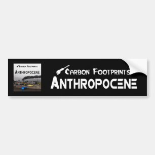 Autocollant De Voiture Empreintes Carbone - Anthropocène
