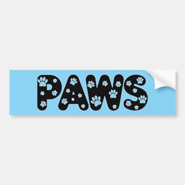 Autocollant De Voiture Empreintes de pattes de chiens de pattes (Devant)