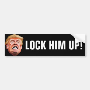 Autocollant De Voiture Emprisonnez-le - Anti-traître Président Trump