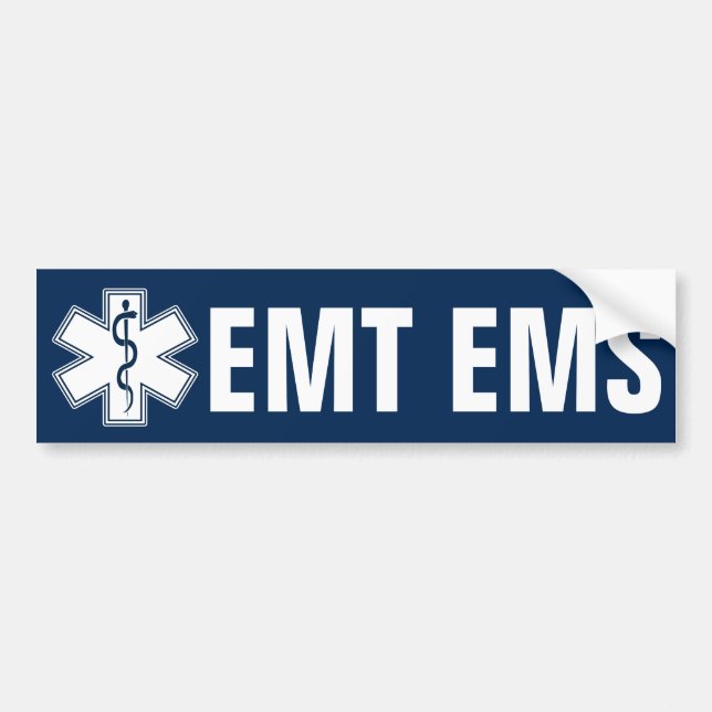 AUTOCOLLANT DE VOITURE EMT EMS (Devant)