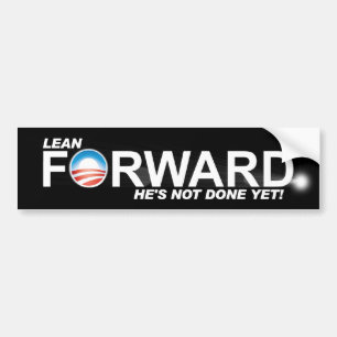 Autocollant De Voiture En avant maigre - anti Obama