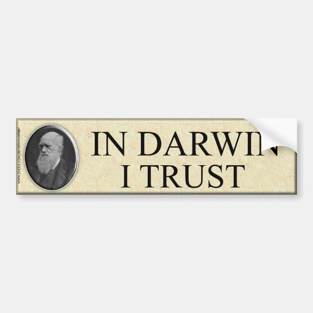 AUTOCOLLANT DE VOITURE EN CONFIANCE DE DARWIN I (Devant)
