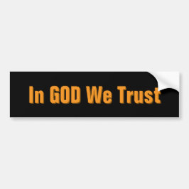 Autocollant De Voiture En DIEU Nous Avons Confiance