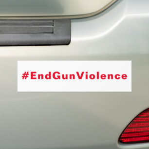 Autocollant De Voiture #EndGunViolence EndGun Violence Blanc rouge