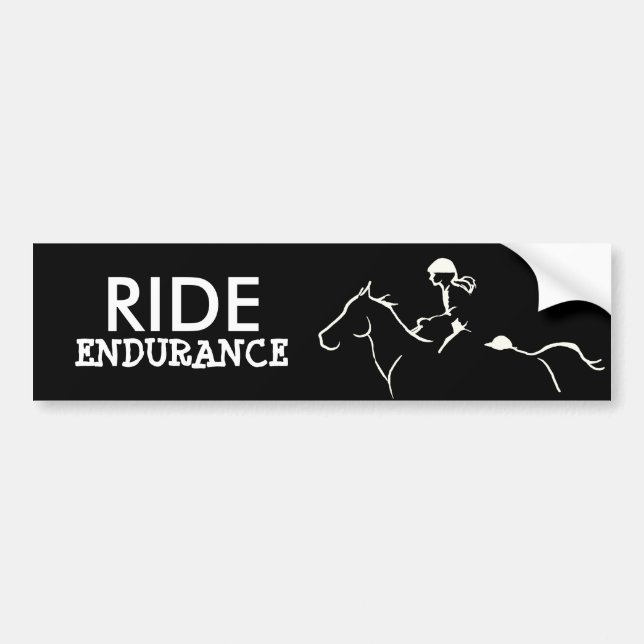 Autocollant De Voiture Endurance Horse Bumper Sticker (Devant)