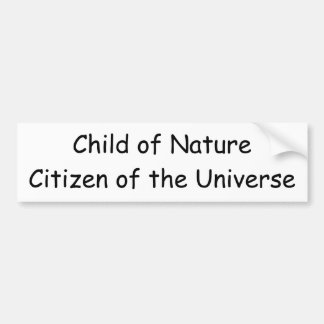 Autocollant De Voiture Enfant de NatureCitizen de l'univers