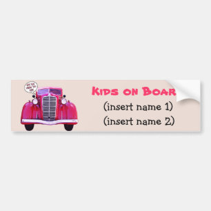 Autocollant De Voiture Enfants à bord