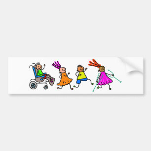 Autocollant De Voiture Enfants handicapés