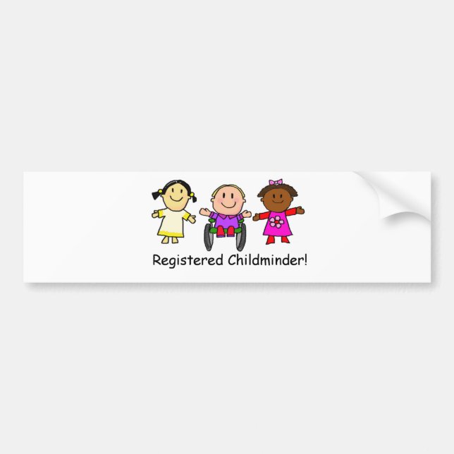 Autocollant De Voiture Enfants mineurs inscrits (Devant)