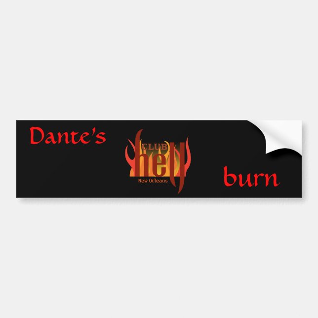 Autocollant De Voiture Enfer Bumpersticker de club (Devant)