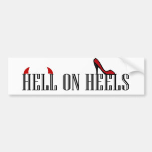 Autocollant De Voiture Enfer sur des talons