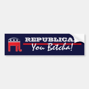 Autocollant De Voiture Énonciation patriotique de Parti Républicain drôle