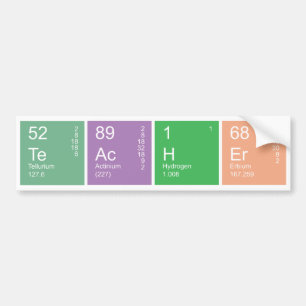 Autocollant De Voiture Enseignant scientifique de table périodique coloré
