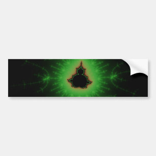 Autocollant De Voiture Ensemble vert de Mandelbrot