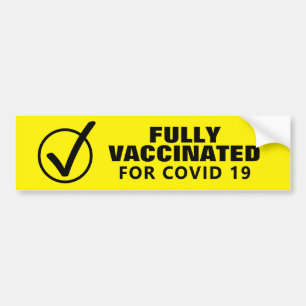 Autocollant De Voiture Entièrement vacciné pour 19 voyants Bumper Stick
