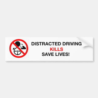 Autocollant De Voiture Entraînement distrait par adhésif pour pare-chocs