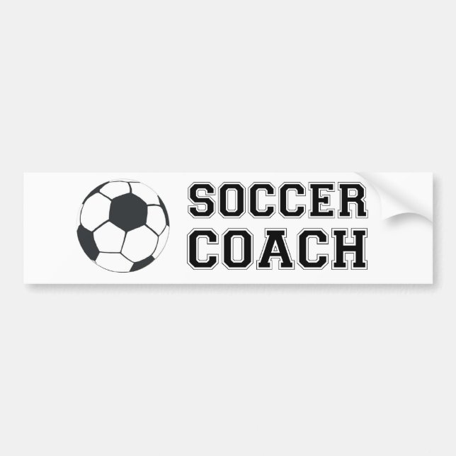 Autocollant De Voiture Entraîneur de football (Devant)