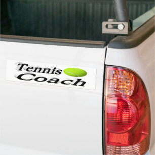 Autocollant De Voiture Entraîneur de tennis