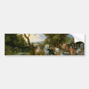 Autocollant De Voiture Entrée des animaux dans l'arche de Noé (Brueghel)