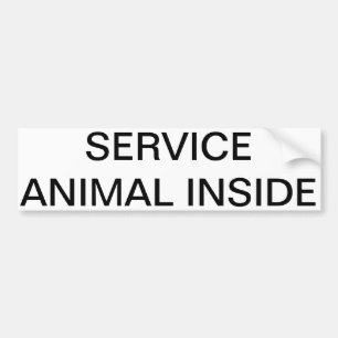 Autocollant De Voiture Entretenez l'animal à l'intérieur de l'autocolla