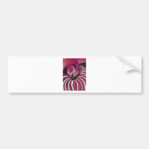 Autocollant De Voiture Enveloppé Dans Une Couverture Magenta D'Amour