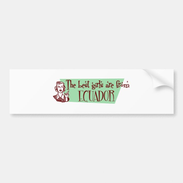 AUTOCOLLANT DE VOITURE ÉQUATEUR (Devant)