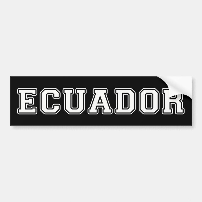 Autocollant De Voiture Équateur (Devant)