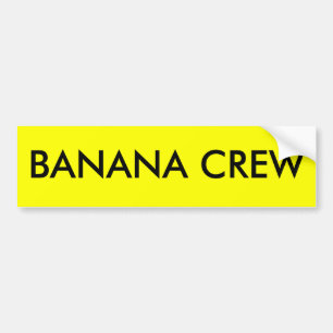 AUTOCOLLANT DE VOITURE ÉQUIPAGE DE BANANE
