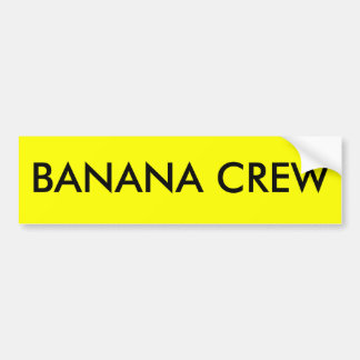 AUTOCOLLANT DE VOITURE ÉQUIPAGE DE BANANE