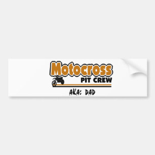 Autocollant De Voiture Équipage Motocross Pit