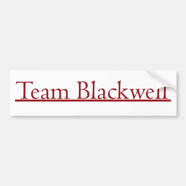 Autocollant De Voiture Équipe Blackwell (Devant)