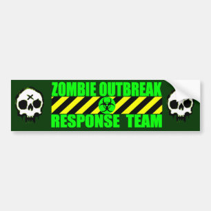 Autocollant De Voiture Équipe de réponse de manifestation de zombi