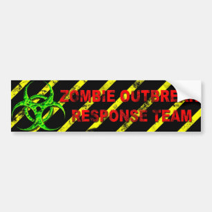 Autocollant De Voiture Équipe de réponse de manifestation de zombi