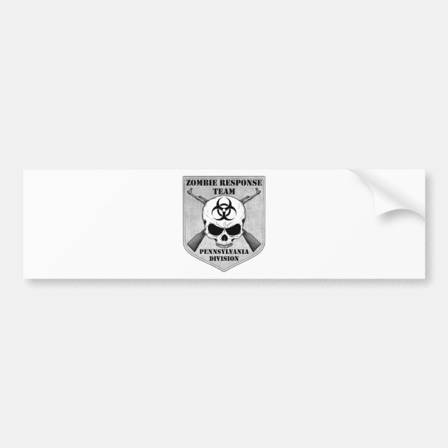 Autocollant De Voiture Équipe de réponse de zombi : Division de la (Devant)