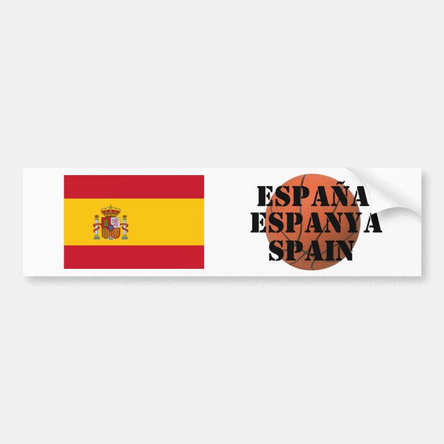 Autocollant De Voiture Équipe d'Espagne de basket-ball (Devant)