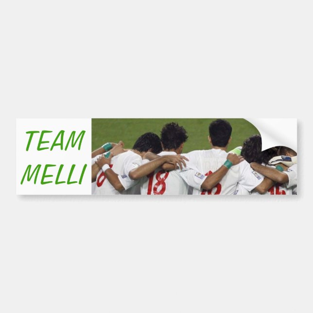 Autocollant De Voiture Équipe Melli... (Devant)