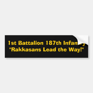 Autocollant De Voiture ęr Avance de Rakkasans de 187th infanterie de