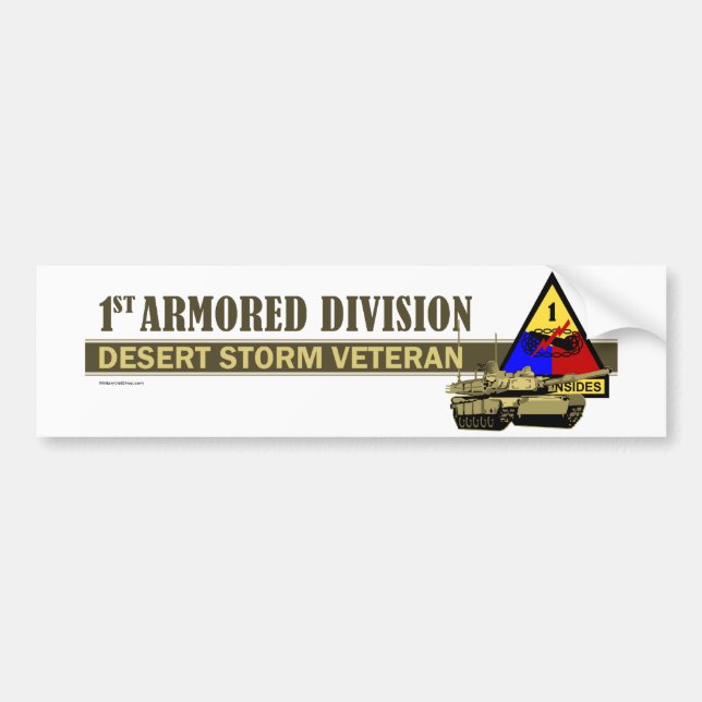Autocollant De Voiture ęr Division blindée [?ère ANNONCE] (Devant)