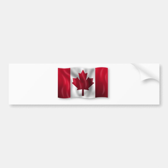 Autocollant De Voiture Érable canadien de feuille d'emblème de pays de (Devant)
