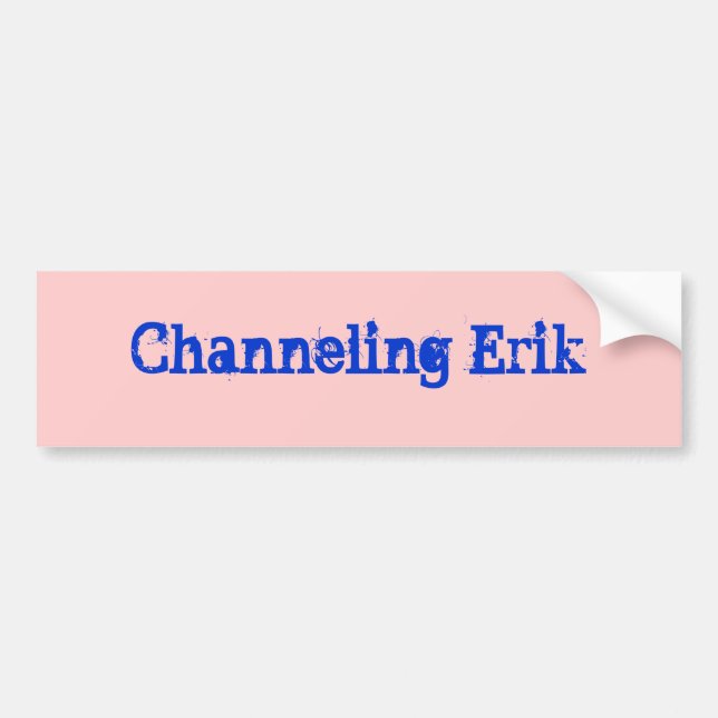 Autocollant De Voiture Erik de Manche Bumpersticker (Devant)