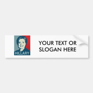 AUTOCOLLANT DE VOITURE ESPOIR DE HILLARY CLINTON - .PNG
