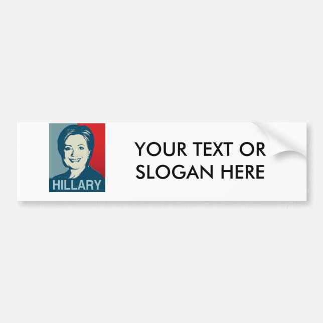 AUTOCOLLANT DE VOITURE ESPOIR DE HILLARY CLINTON - .PNG (Devant)