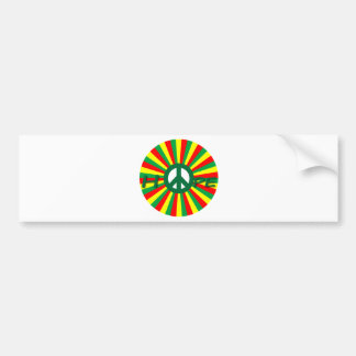 Autocollant De Voiture Espoir de paix de Rasta